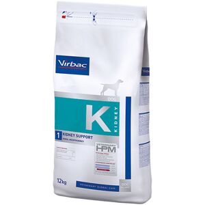 2x12kg Virbac Veterinary HPM K1 Kidney Support - Croquettes pour chien