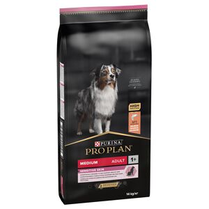 Croquettes PURINA PRO PLAN 10 / 12 + 2 kg offerts ! - Medium Adult Sensitive Skin saumon (12 + 2 kg)