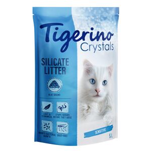 3x5L Litiere Tigerino Crystals Fun bleu - pour chat
