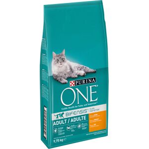 2x9,75kg Adulte poulet, céréales complètes Purina One - Croquettes pour chat