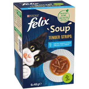 Felix Soup Filets 24 x 48 g pour chat - selection de la mer