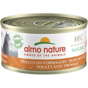 Almo Nature 6 x 70 g pour chat - HFC Natural poulet, fromage