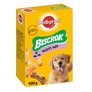 6x500g Biscrok 3 varietes Pedigree - Friandises pour Chien