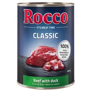24x400g Rocco Classic boeuf, canard - Patee pour chien