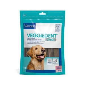 30x35g (taille L) Virbac VEGGIEDENT Fresh - pour les grands chiens (30 kg)