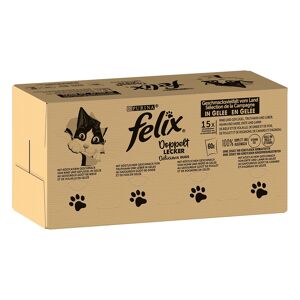 Jumbopack Felix Tendres Effilés 120 x 85 g pour chat - Délicieux duo