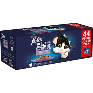 132x85g Felix Tendres Effiles en gelee a la viande et au poisson