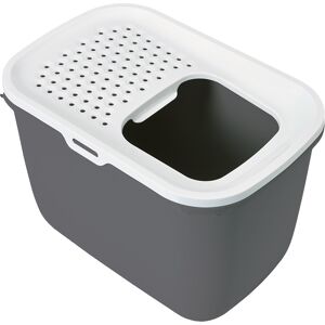 Hop In Savic Maison de toilette pour chat - anthracite / blanc