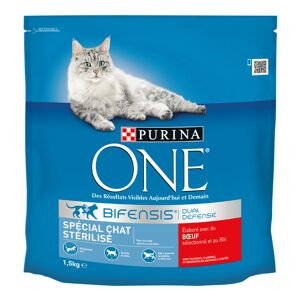 1,5kg Chat Sterilise b?uf PURINA ONE - Croquettes pour chat