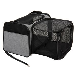 Sac de transport Onoen avec enclos, L 48 x l 30,5 x H 30,5 cm gris - pour chat et petit chien