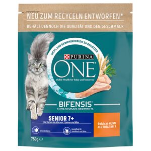 Lot de croquettes PURINA ONE pour chat - Senior 7+ (3 x 750 g)