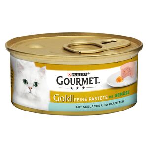 24x85g Les Mousselines colin, carottes Gourmet - Nourriture pour Chat