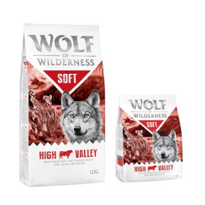12kg Soft High Valley, bœuf Wolf of Wilderness - Croquettes pour chien + 2 kg offerts ! - Publicité