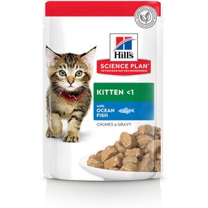 12x85g Kitten poisson de mer Hill's Science Plan - Pâtée pour chat - Publicité