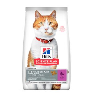 15kg Hills Science Plan Young Adult Sterilised canard Croquettes pour chat