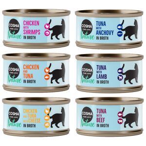 6x70g Nature lot II 6 saveurs Cosma - Pâtée pour chat