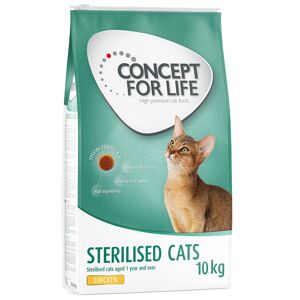 2x10kg Sterilised Cats Concept for Life - Croquettes pour Chat
