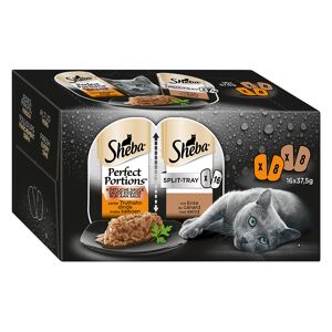 16x37,5g Sheba Perfect Portions Sauce exquise dinde et canard - Patee pour chat