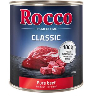 12x800g Classic pur bœuf Rocco - Nourriture pour chien