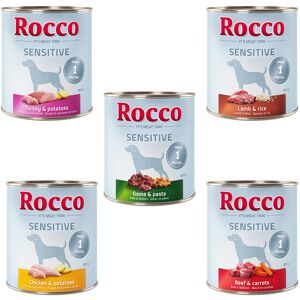 6x800g Sensitive 4 varietes Rocco - Nourriture pour chien