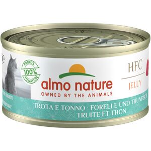 Almo Nature HFC Natural 6 x 70 g pour chat - truite, thon (en gelee)