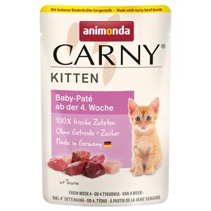 animonda Carny Kitten 12 x 85 g pour chat - Baby Pate, bouillon de b?uf