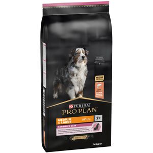 14kg Medium & Large Adult 7+ Sensitive Skin saumon PRO PLAN PURINA croquettes pour chien