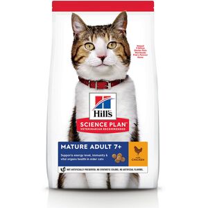 10kg Mature Adult 7+ poulet Hill's Feline Croquettes pour chat - Publicité