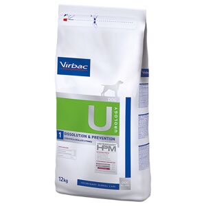 2x12kg Virbac Veterinary HPM U1 Urology Dissolution & Prevention - Croquettes pour chien
