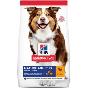 18kg Mature Adult 7+ Medium poulet Croquettes Hill's Science Plan pour chien