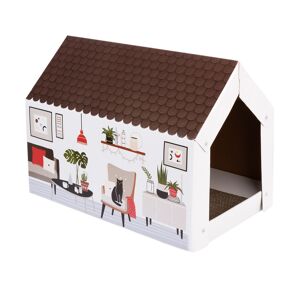 Maisonnette Home XL Hiver avec griffoir pour chat L 58 x l 36 x H 41 cm
