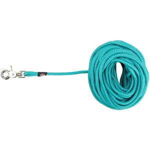 Laisse à pister ronde Trixie avec mousqueton à gâchette, bleu océan pour chien - taille S - L : L 5 m x 6 mm de diamètre