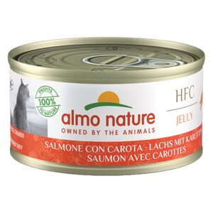 Almo Nature 6 x 70 g pour chat - HFC saumon, carottes (en gelee)