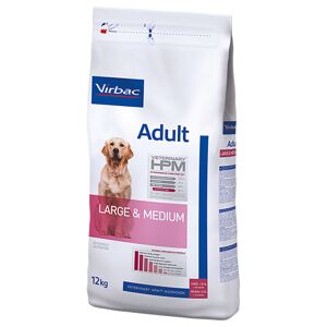 2x12kg Virbac Veterinary HPM Adult Large & Medium - Croquettes pour chien