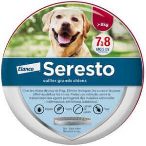 Seresto® Grand chien >8 kg 70cm - Collier antiparasitaire pour tiques, puces et poux - Publicité