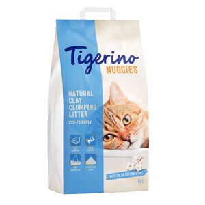 Lot économique litière Tigerino Nuggies 2 x 14 L - senteur fleur de coton