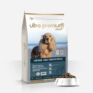 Ultra premium direct Croquettes Chien Agneau et Riz - Super Premium (low Grain) - sac de 4kg - Fabriquées en France