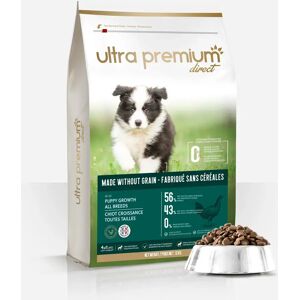 Ultra premium direct Croquettes pour Chiot - Sans Cereales - sac de 4kg - Fabriquees en France