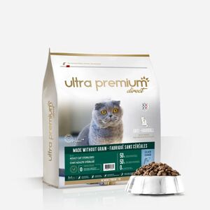 Ultra premium direct Croquettes Chat Saumon - Sans Cereales - Pour Chat Sterilise