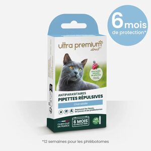 Ultra premium direct Pipettes repulsives Antiparasitaires pour chat
