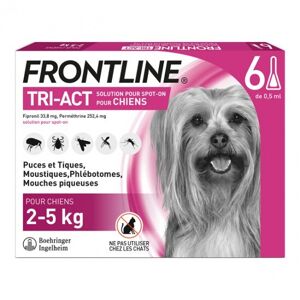 Tri-act chiens de 2 à 5 kg 6 pipettes