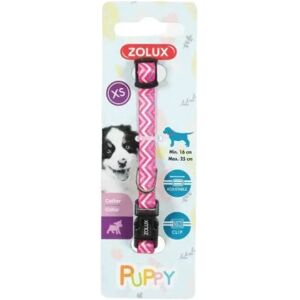 Zolux Collier Pixie Puppy Rose 13 mm S25-39cm