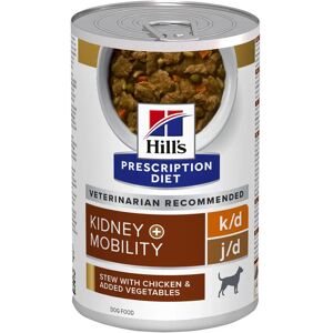 Hill's Prescription Diet K/D + Mobility au poulet et légumes mijoté pour chien 12x354g