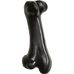 Flamingo Jouet chien Gladiator Os M Noir en Caoutchouc 15cm