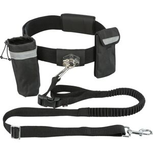 Trixie Ceinture Ventrale Avec Laisse En Noir/gris Graphite