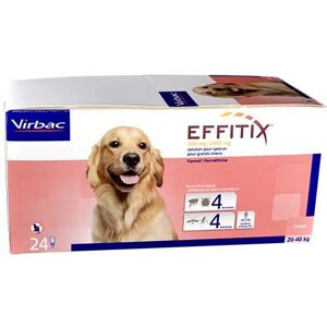 Virbac Effitix Spot On - Chien 20-40kg - 24 pipettes