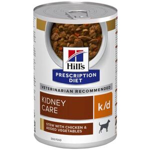 Hill's Prescription Diet K/D Kidney Care Boîte pour chien 1x354g au poulet et legumes