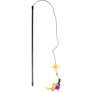 Flamingo Jouet chat Canne a Peche Frizz Balle + Plumes 50cm Assortiment