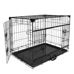 Duvo+ Cage Fer Ninja Edition Avec Porte Coulissante 76x53x61 Cm Noir