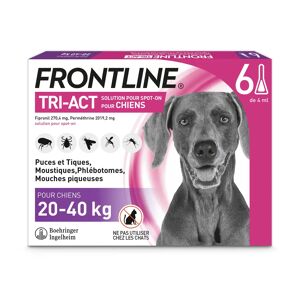 Frontline Tri-act chien L 20 a 40kg - 6 pipettes